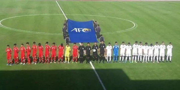  مقدماتی قهرمانی نوجوانان آسیا پیروزی تیم فوتبال فلسطین برابر مالدیو
