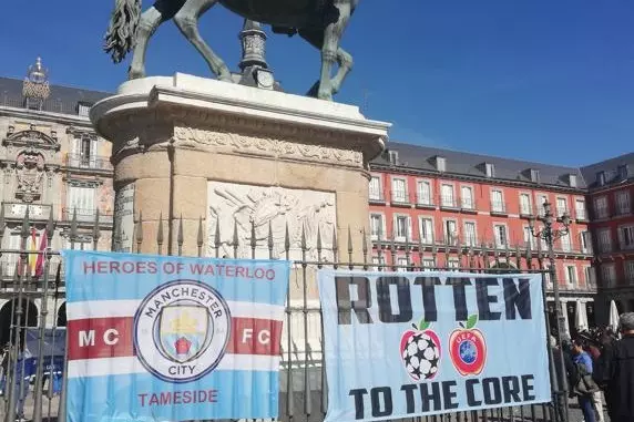  شهر مادرید در محاصره هواداران منچسترسیتی