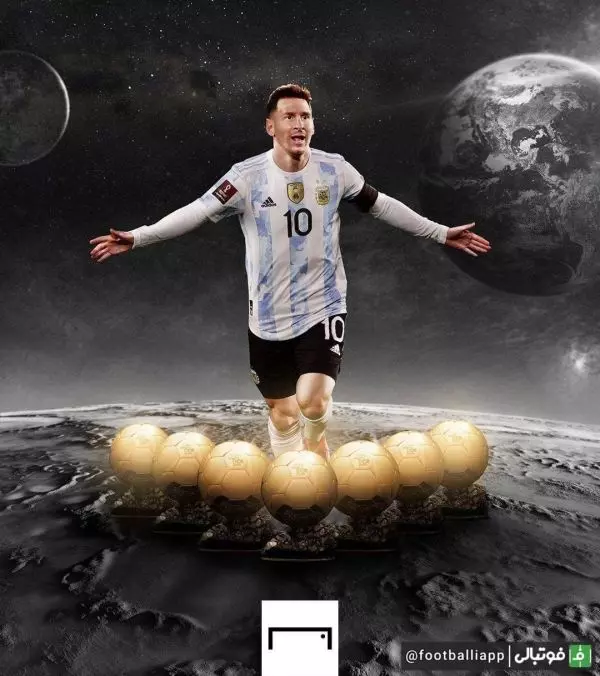  طرح  آدم فضایی، هفتمین توپ طلای خود را کسب کرد