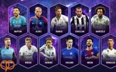 تیم منتخب سال 2017 یوفا؛ حضور 5 بازیکن از رئال مادرید