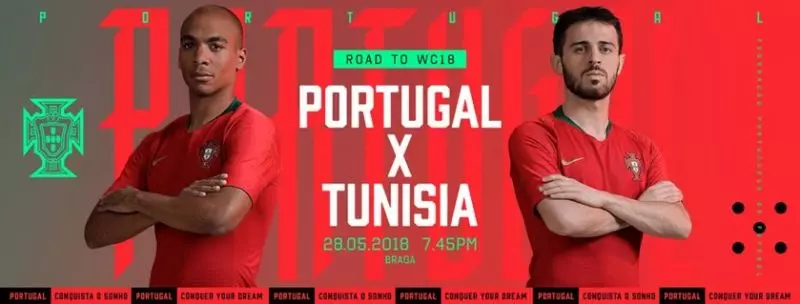 دیدار دوستانه پرتغال برابر تونس