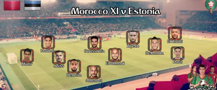 ترکیب مراکش برای بازی با استونی مشخص شد