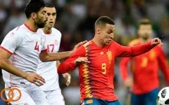 پیروزی خفیف اسپانیا در دیدار دوستانه با تونس