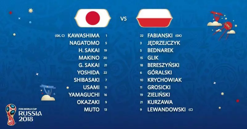 ترکیب ژاپن و لهستان با ۶ جابه‌جایی
