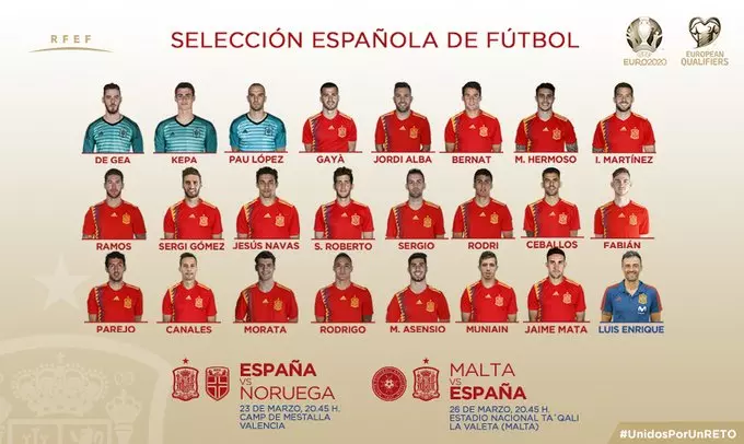 لیست جدید انریکه برای تیم ملی اسپانیا: ایسکو، کوکه و سائول دعوت نشدند