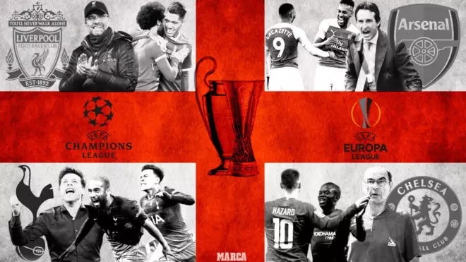 برای اولین بار در تاریخ: 4 تیم ازیک کشور در فینال لیگ قهرمانان اروپا ولیگ اروپا