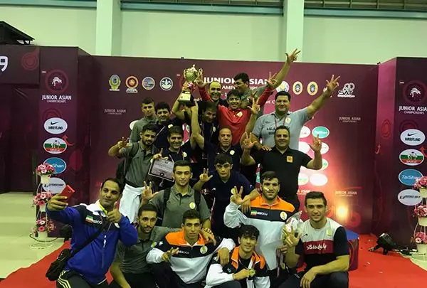 تیم کشتی فرنگی جوانان ایران قهرمانی آسیا شد