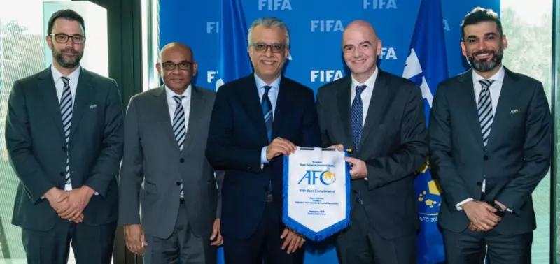 دیدار شیخ سلمان با اینفانتینو در زوریخ/همکاری بیشتر AFC با فیفا موضوع جلسه