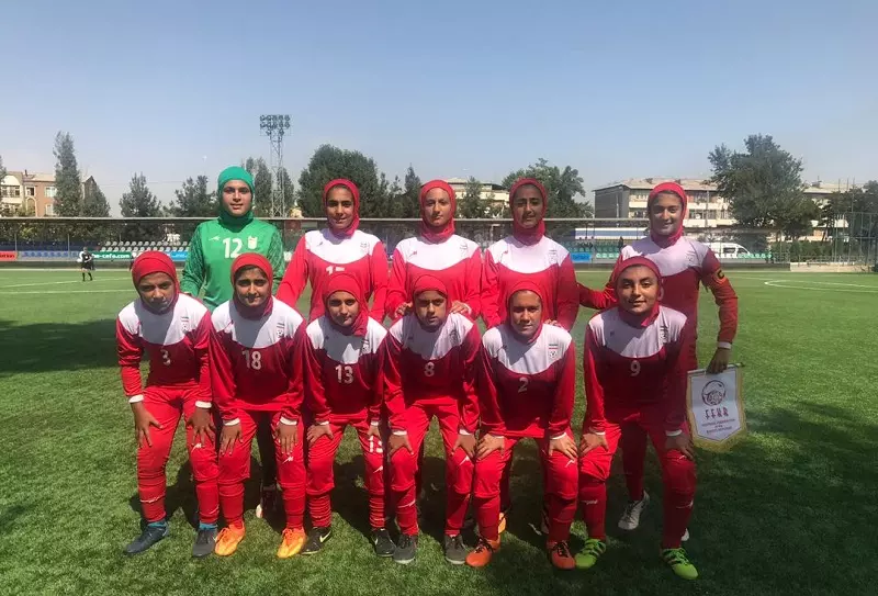پیروزی تیم فوتبال دختران زیر 15 سال مقابل قرقیزستان در تورنمنت کافا