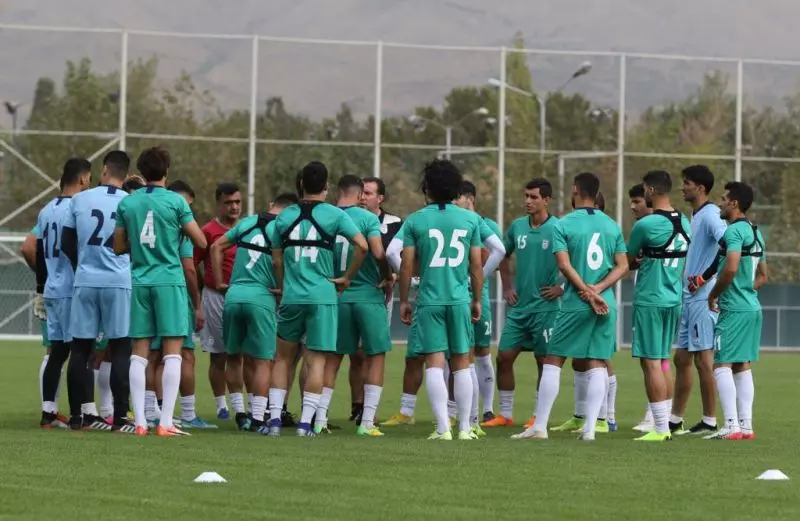 گزارش تصویری/ آخرین تمرین تیم ملی قبل از سفر به بحرین