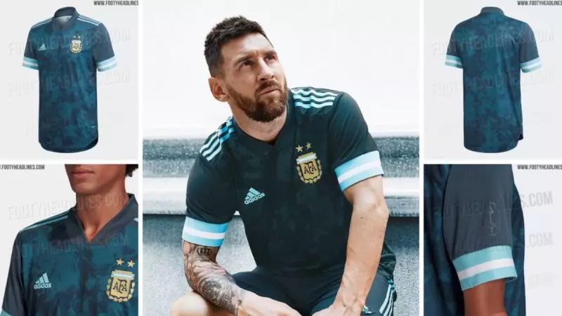 رونمایی از پیراهن دوم آرژانتین با حضور مسی