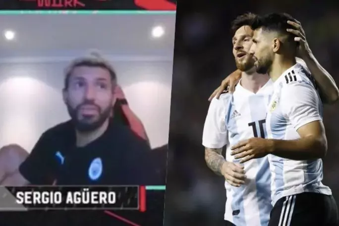 مکالمه جالب آگوئرو با مسی در حین بازی فیفا؛ در اردوهای آرژانتین PES بازی می‌کردیم!