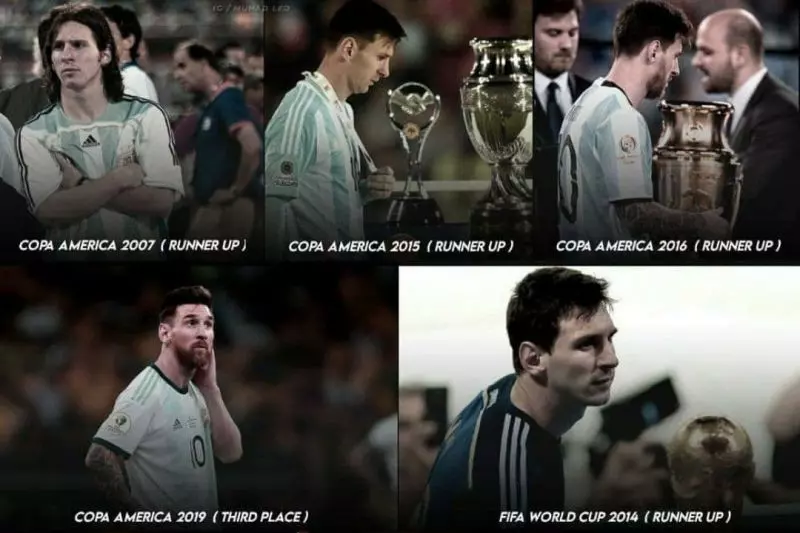 عکس؛ تمام ناکامی‌های مسی در تیم ملی آرژانتین در یک قاب