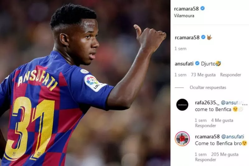 رویاپردازی هواداران بنفیکا در مورد خرید ستاره 18 ساله بارسلونا
