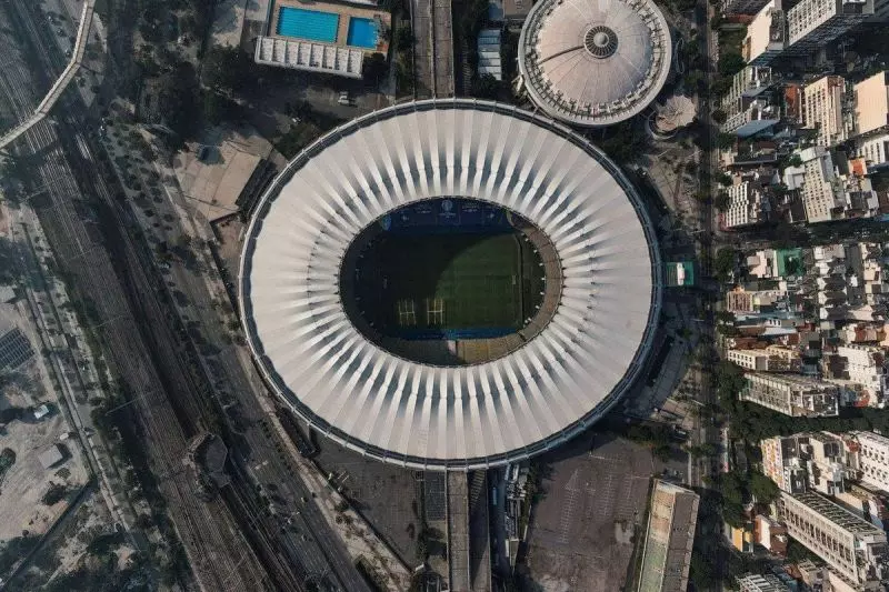 نمایی دیدنی از ورزشگاه ماراکانا پیش از فینال کوپا آمریکا