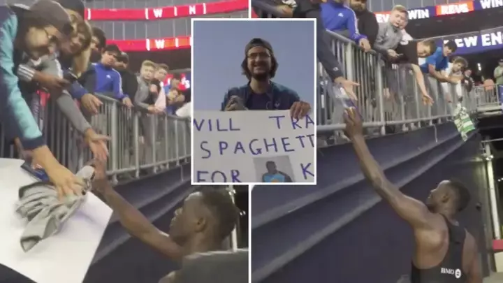 بازیکنی که پیراهنش را با اسپاگتی معاوضه کرد!