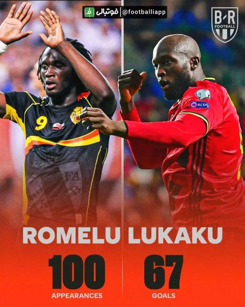 طرح بلیچر ریپورت از رکورد 100 بازی و 67 گل روملو لوکاکو برای تیم ملی بلژیک