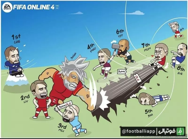 کاریکاتور/ خلاصه رقابت های هفته نهم لیگ جزیره