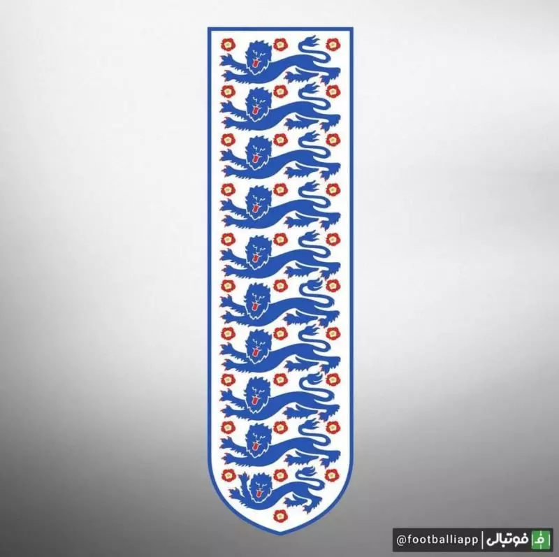 طرح جالب از لوگوی تیم ملی انگلیس به بهانه ده‌تایی کردن سن‌مارینو