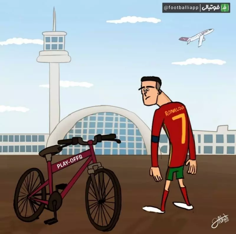 کاریکاتور/ پرتغال موفق خواهد شد از طریق پلی‌آف به قطر برسد؟