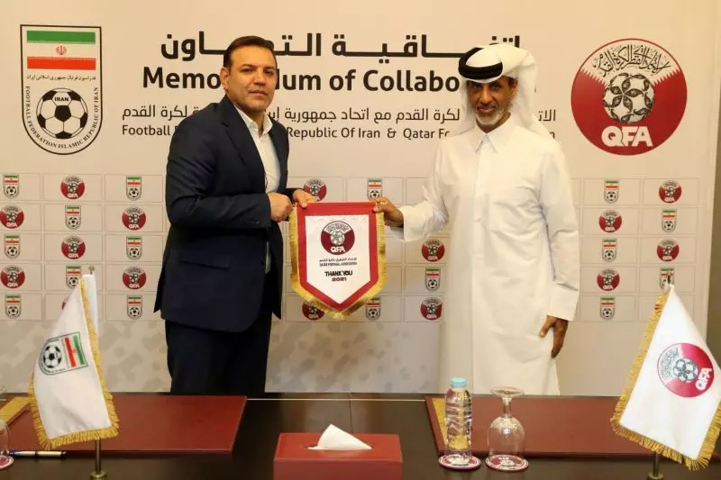 اعلام مفاد تفاهم نامه همکاری مشترک فدراسیون فوتبال ایران و قطر
