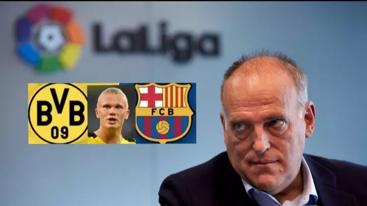 رئیس لالیگا شرایط مورد نیاز بارسلونا جهت جذب هالند را مشخص کرد