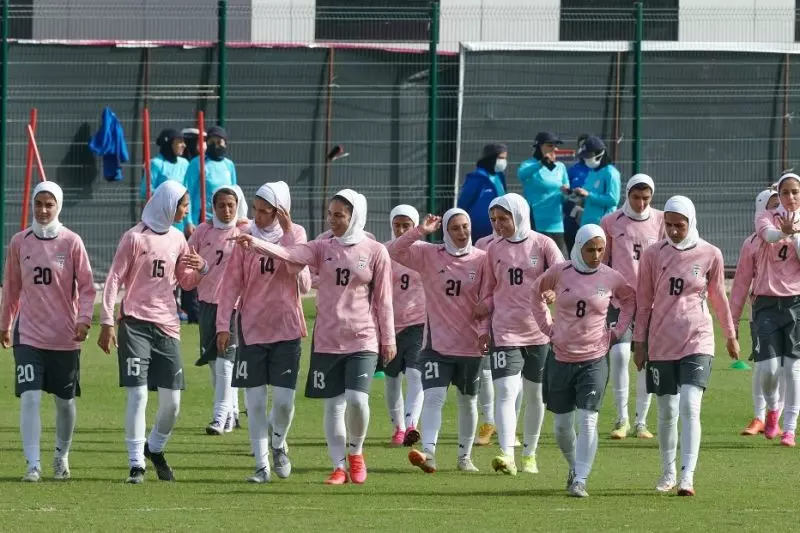 آخرین تمرین تیم ملی فوتبال بانوان پیش از بازی برابر چین تایپه