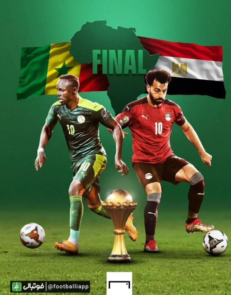 طرح سایت گل به بهانه دیدار فینال امشب جام ملت‌های آفریقا بین تیم‌های سنگال و مصر  این دیدار ساعت ۲۲:۳۰ برگزار می‌شود