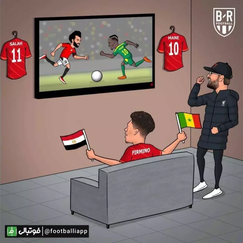 طرح بلیچرریپورت از تقابل صلاح و مانه در فینال جام ملت های آفریقا