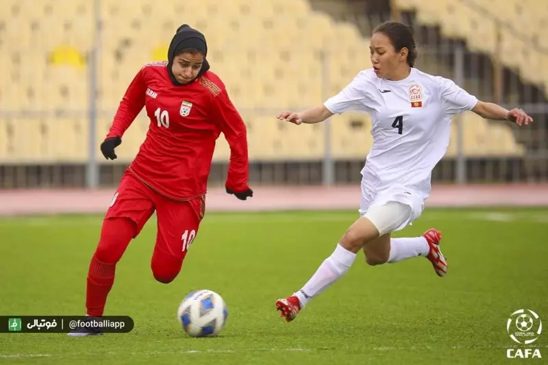 گزارش تصویری/ پیروزی دختران فوتبال ایران مقابل قرقیزستان در تورنمت کافا، 24 اسفند 1400