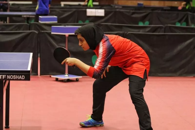 دختر ایرانی قهرمان مسابقات تنیس روی میز عراق شد