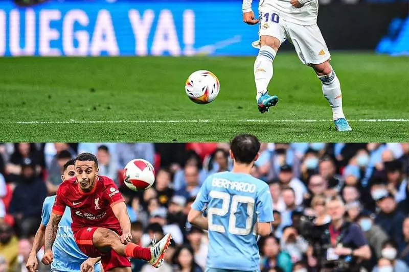 عکس؛ تقابل دو ستاره با توانایی "پاس بیرون پا" در فینال لیگ قهرمانان اروپا