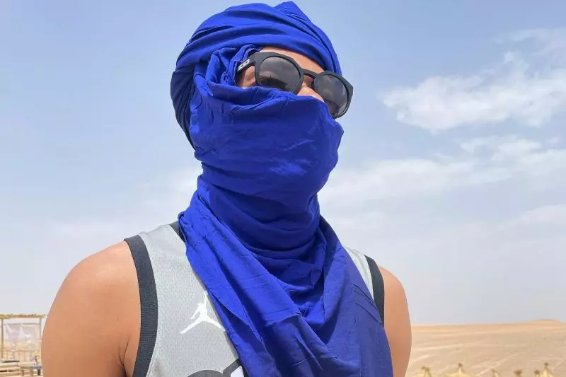 ظاهر عجیب امباپه در مراکش با پوشاندن صورتش