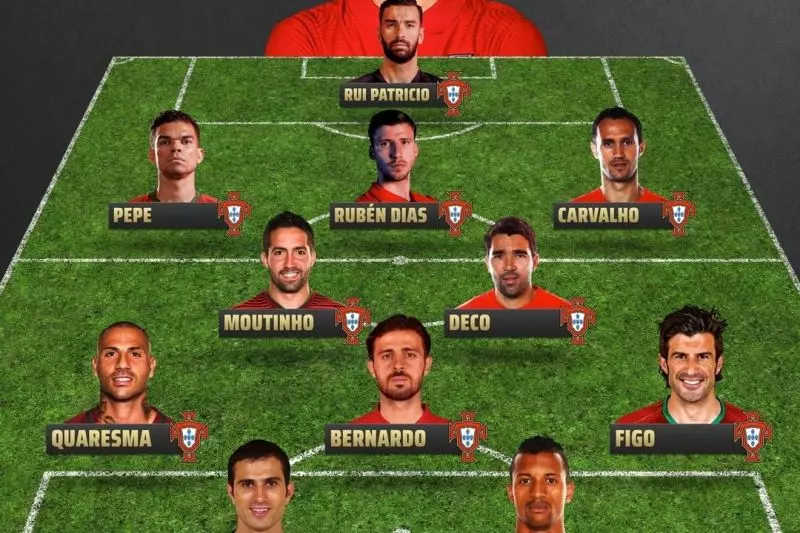تیم منتخب بهترین هم‌تیمی‌های رونالدو در پرتغال؛ از په‌په تا دکو و فیگو