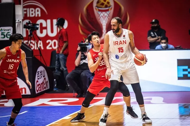 بسکتبال کاپ آسیا| حدادی؛ مؤثرترین بازیکن دیدار ایران مقابل ژاپن (عکس)