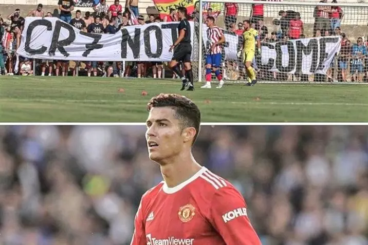 عکس؛ واکنش اینستاگرامی رونالدو به بنر هواداران اتلتیکو مادرید