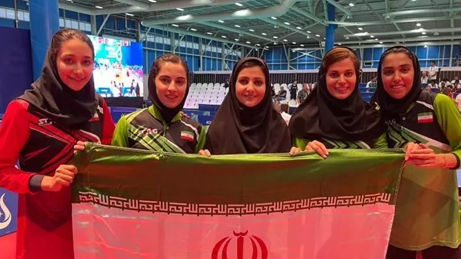 مدال طلای تنیس روی میز بانوان ایران در بازی‌های کشورهای اسلامی