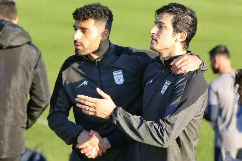 گزارش تصویری/ تمرین تیم ملی ایران پیش از بازی با اروگوئه