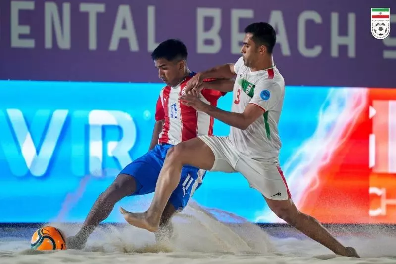 گزارش تصویری/تصاویری از دیدار فوتبال ساحلی ایران -پاراگوئه