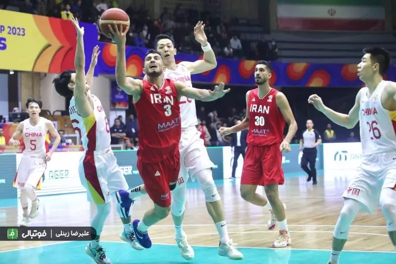 گزارش تصویری اختصاصی/ دیدار تیم‌های ملی بسکتبال ایران و چین