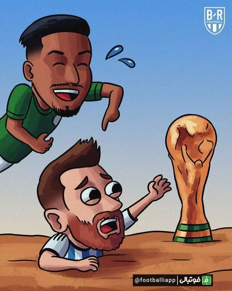 آرژانتین که مدعی قهرمانی است در نخستین بازی خود به عربستان باخت!