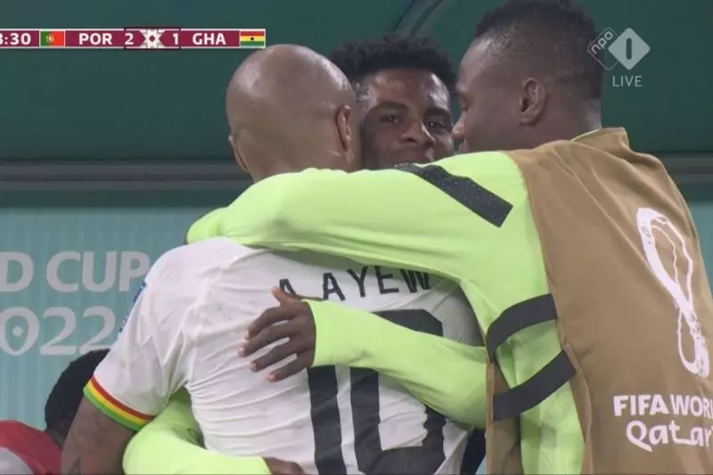 عکس؛ وقتی وسط خوشحالی بازیکن غنا، پرتغال گل دومش را زد