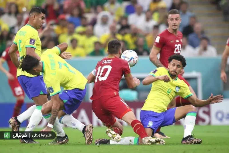 گزارش تصویری اختصاصی/ دیدار تیمهای ملی برزیل و صربستان(بخش دوم)