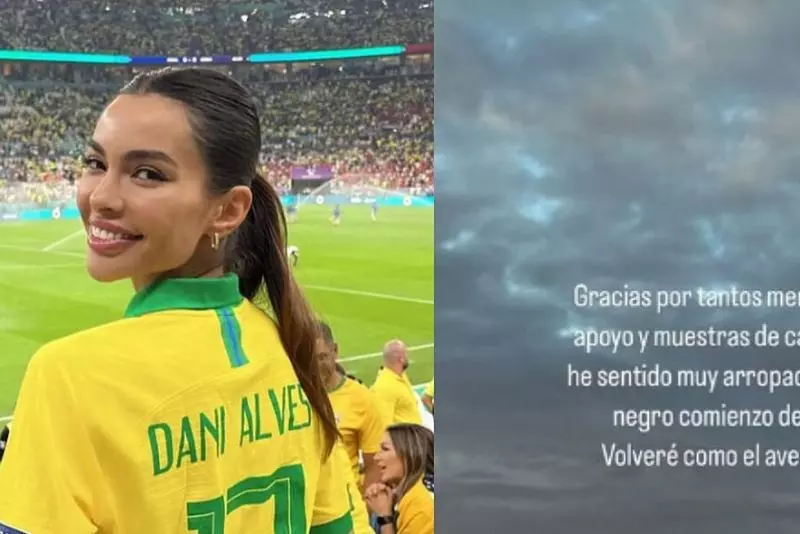 پیام همسر دنی آلوز پس از زندانی شدن مدافع برزیلی