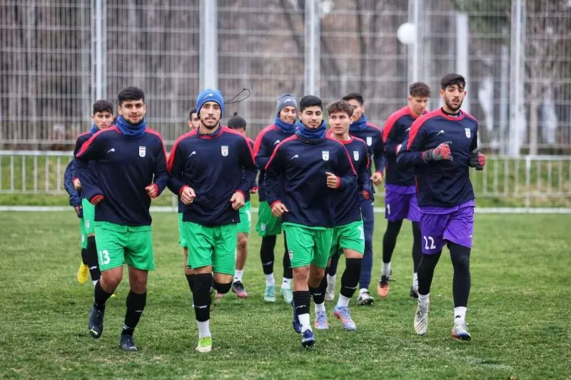 تمرین تاکتیکی تیم ملی ایران برای بازی با عراق