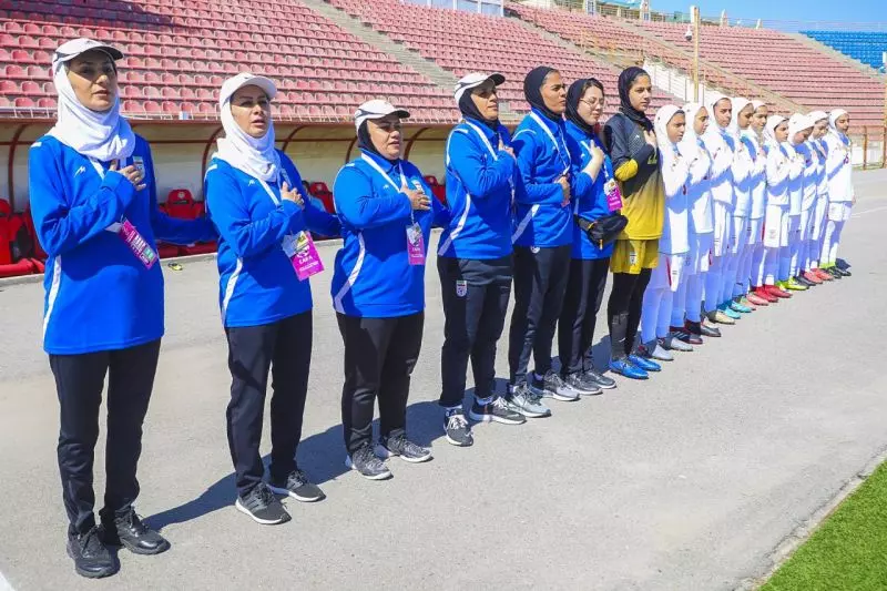 گزارش تصویری از دیدار تیم های ملی فوتبال زیر 17 سال دختران ایران - قرقیزستان