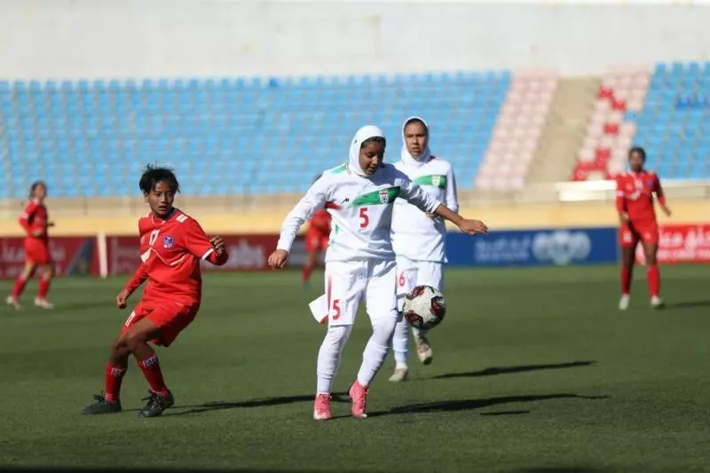پیروزی تیم ملی فوتبال نوجوانان بانوان برابر نپال
