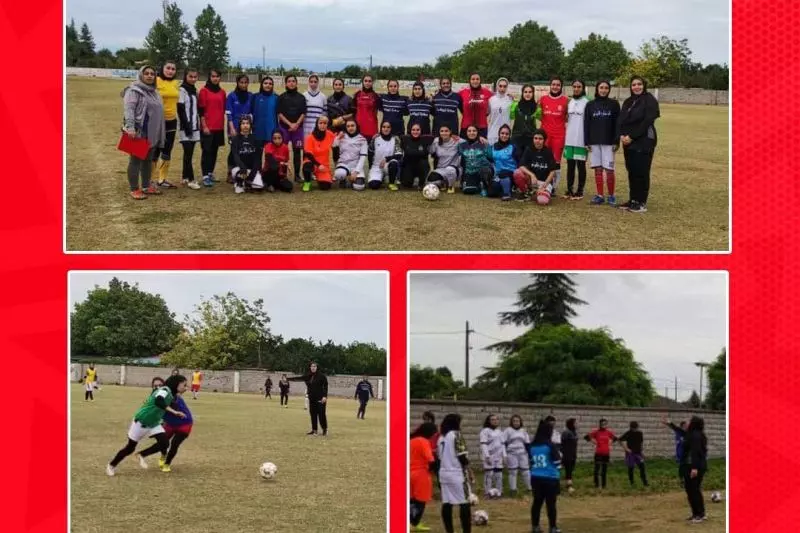 برگزاری اولین تمرین تیم فوتبال بانوان نساجی در قائمشهر