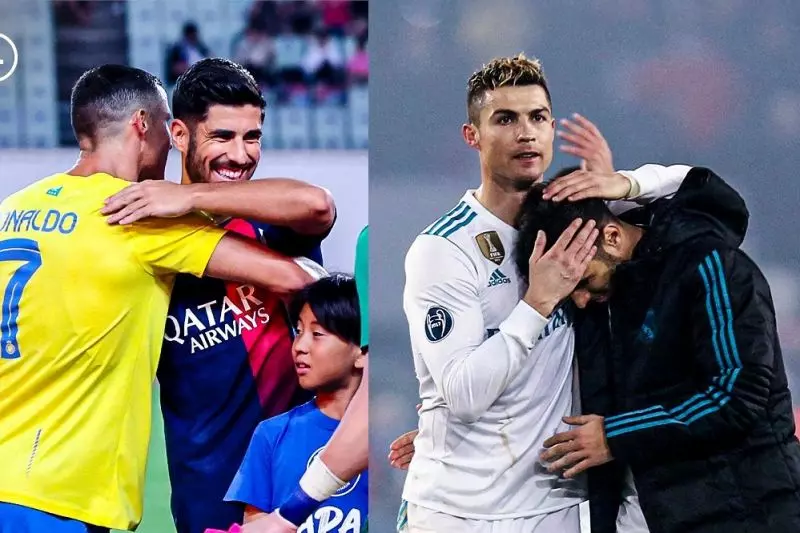 عکس؛ رونالدو و در آغوش کشیدن هم‌تیمی سابقش در رئال مادرید