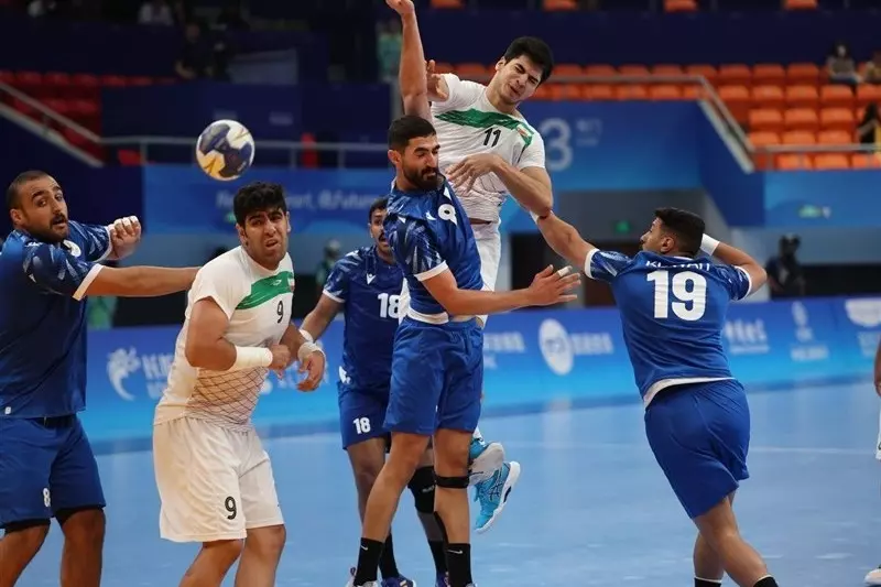 پیروزی هندبال ایران مقابل کویت در دومین بازی انتخابی المپیک
